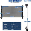 STAYCO Radiator Compatible with 200 Sebring Compatible with Avenger Caliber Compatible with Compass Patriot L4 2.4L 2.0L Replacement# CU2951