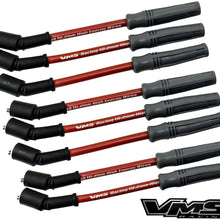 VMS Racing 10.2mm High Performance Engine SPARK PLUG IGNITION WIRES Wire Set in RED Compatible with LS1 5.7L V8 GM Engines Chevy Chevrolet Camaro Corvette Pontiac Firebird Trans Am