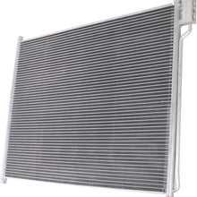 A/C Condenser Compatible with 1999-2007 Ford F-250 Super Duty/F-350 Super Duty and 2000-2005 Ford Excursion and 1999-2007 Ford F-450 Super Duty/F-550 Super Duty 5.4L/6.8L/7.3L Eng.