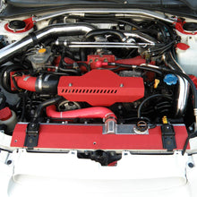 NEW Aluminum Radiator Shroud & Pulley/Belt Cover Combo for Subaru WRX & STi Red 2008-2012 2009 2010 2011