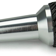 DV8 Offroad | Replacement Automatic Transmission Shift Knob for Wrangler JK | Billet Aluminum | Includes Patented Tire Tread Rubber Grip | Silver Finish