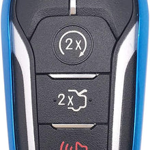 Horande Soft TPU Holder Skin Protector Key Fob Cover Case Fit for Ford Explorer Mustang F150 E F-450 Explorer Taurus Fusion Edge,Lincoln MKZ MKC MKX Key Fob (Red)