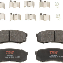 TRW Automotive TPC0606 Disc Brake Pad Set for Toyota 4Runner: 2003-2020 and other applications Rear, Black