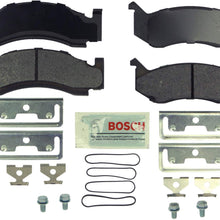 Bosch BE269H Blue Disc Brake Pad Set with Hardware for Select Full-Size 1974-94 Dodge Trucks, SUVs, and Vans - FRONT