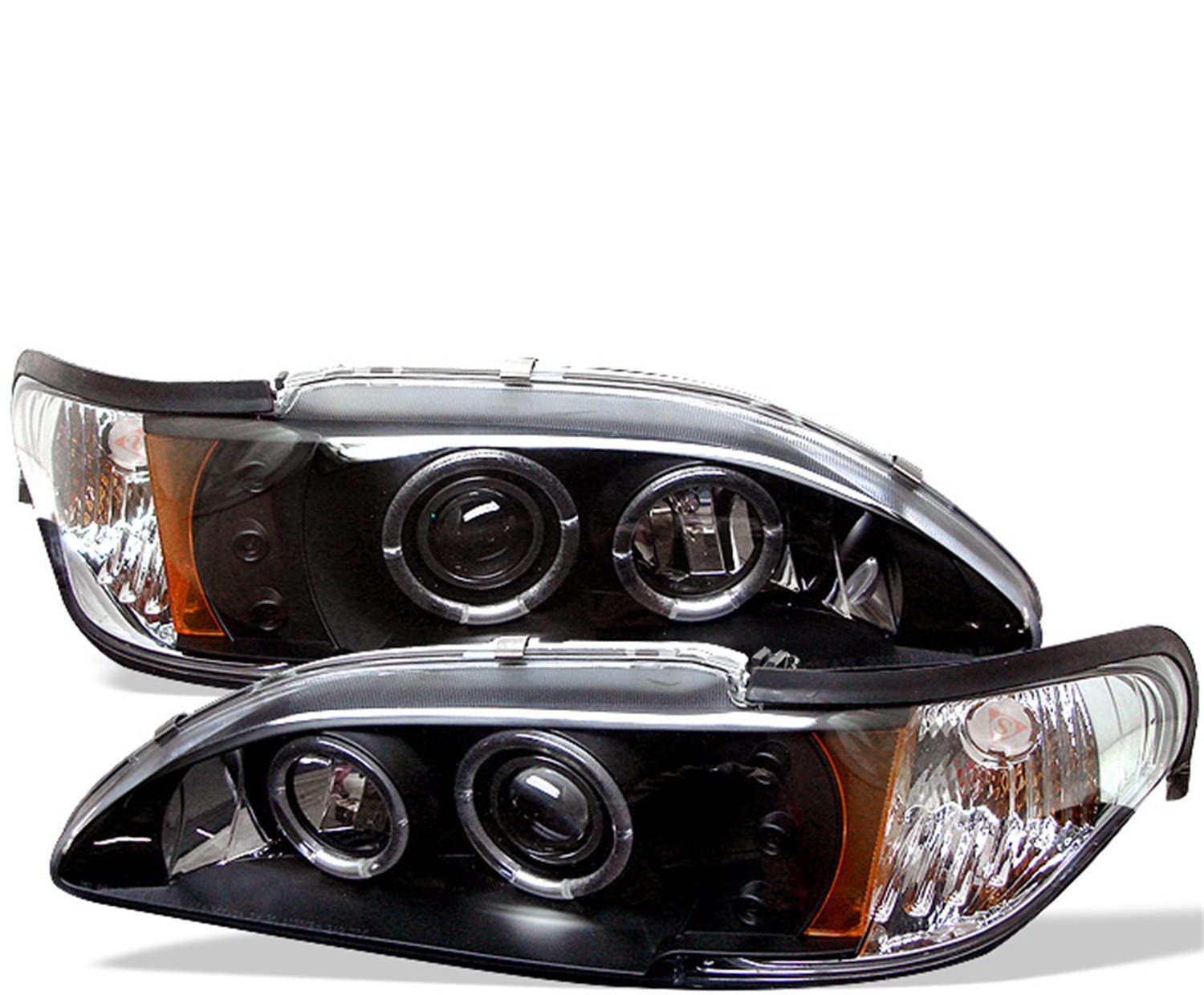 Spyder Auto 5010391 LED Halo Projector Headlights Black/Clear