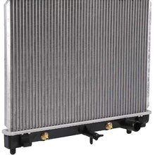 ECCPP Auto Parts Plastic Aluminum Replacement Radiator for 2006-2013 Toyota Yaris 1.5L CU2890 TO3010306,2890