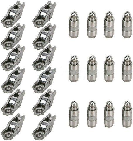 Cheriezing 12 x Rocker Arms 5184296AH + 12 x Valve Lifters 5184332AA Kits compatible with 2011-2019 Chrysler Dodge Jeep Ram 3.6L