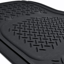 BDK MaxDuty Rubber Floor Mat for Car, SUV,Van & Truck - Super Heavy Duty Rubber , Trim to Fit & 3 Piece (Tan)