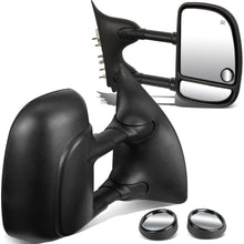 DNA Motoring TWM-004-T111-BK+DM-SY-022 Pair of Towing Side Mirrors + Blind Spot Mirrors