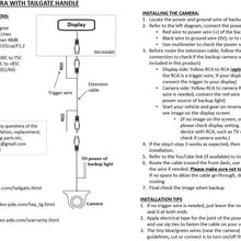 PYvideo Tailgate Backup Camera for (2002-2009) Dodge Ram for Universal Monitors (RCA) (Color: Black)