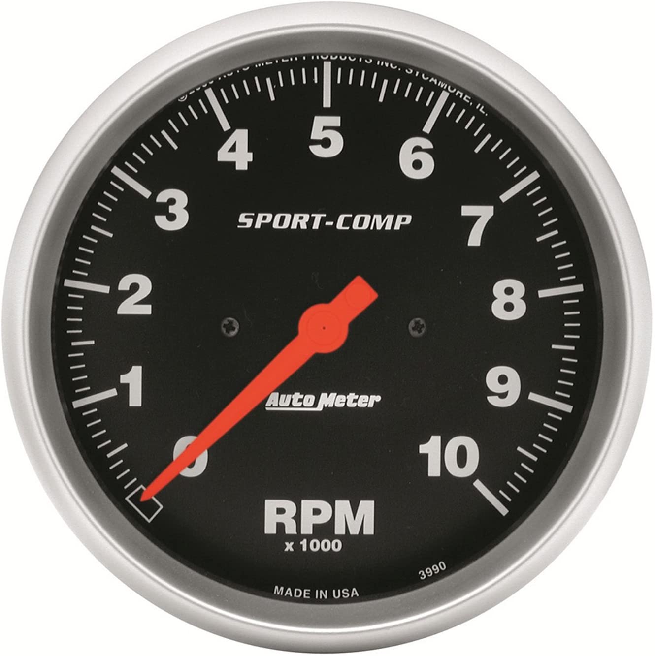 Auto Meter 3990 Sport-Comp In-Dash Electric Tachometer, 5.000 in.