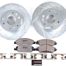 Power Stop KC2069-36 Z36 Truck & Tow Front Caliper Kit-Drilled/Slotted Brake Rotors, Carbon-Fiber Ceramic Brake Pads, Calipers
