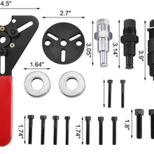 NovelBee 20pcs A/C Automotive Compressor Clutch Hub Remover Installer Puller Tool with Spanner Air Conditioner Tool