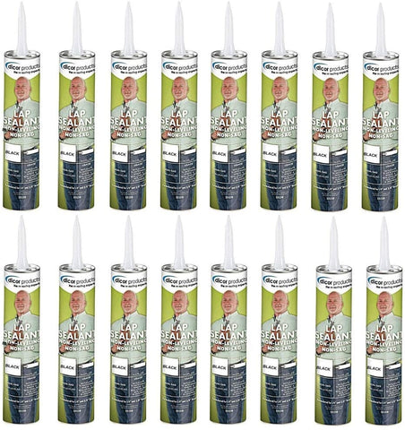 RV Wholesale Direct Dicor Corporation 501LSB-1 Epdm Lap Seal 11 Oz. Tube, Self Leveling Lap Sealant Black (16 Pack)