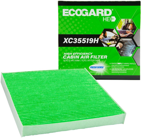 EcoGard XC35519H Upgraded High Efficiency Cabin Air Filter + Baking Soda Fits Honda Accord, Civic, CR-V, Odyssey, Pilot, Ridgeline, Crosstour | Acura, MDX, TL, RDX, TSX, TLX, ILX, RL, RLX