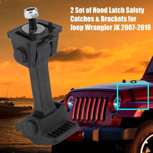 Hood Latch for Jeep Wrangler,2 Set Hood Latch Safety Catches & Brackets for JK 2007-2016 55395653AF Sport Utility 2-Door/4-Door