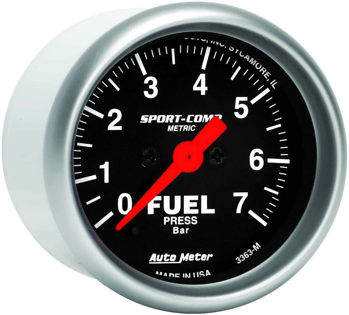 Auto Meter 3363-M Sport-Comp Electric Fuel Pressure Gauge