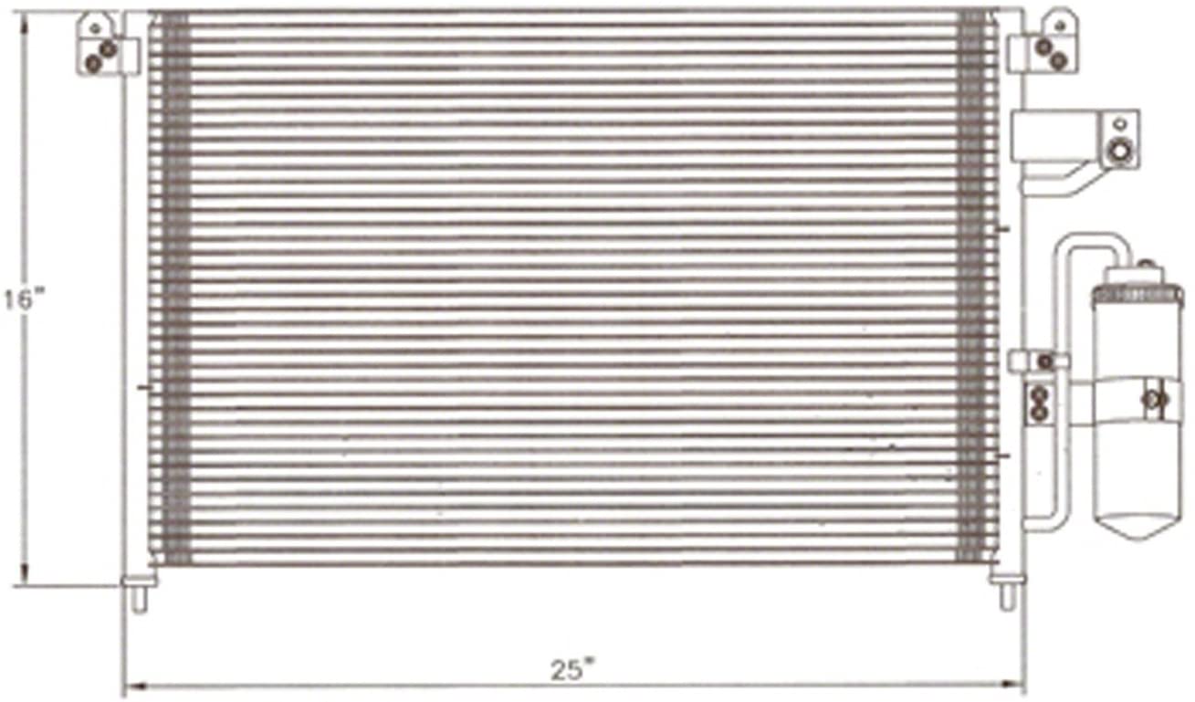 OE Replacement A/C Condenser SUZUKI VERONA 2004-2006 (Partslink SZ3030121)