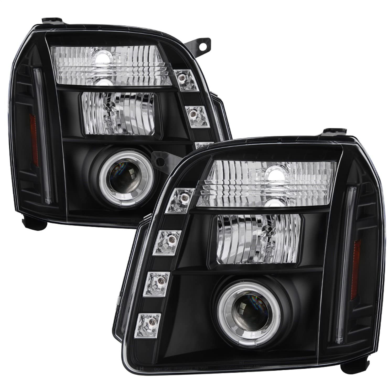 Spyder Auto 5038302 CCFL Halo Projector Headlights Black/Clear