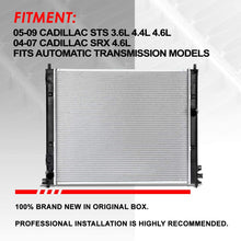 2733 Factory Style Aluminum Cooling Radiator Replacement for 04-09 Cadillac STS/SRX 3.6L/4.4L/4.6L AT