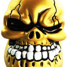 Abfer Shift Knobs Skull Gear Stick Shifter Knob with Big Tooth Shifting Lever Fit Most Automatic Manual Transmission Cars Truck Vehicle (Red)
