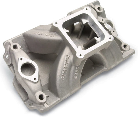 Edelbrock 2859 SBC Victor Manifold - Glidden 18 Degree