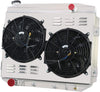 CoolingCare All Aluminum 3 Row Radiator+ 12 inch Fan w/Shroud for Fairlane Ranchero/Monterey Montclair 1957 1958 1959 FORD V8 Engines