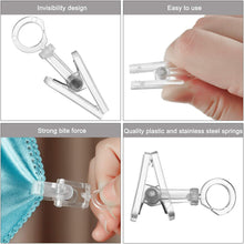 Frienda 100 Pieces Christmas Light Clips, RV Awning Clips, Christmas Party Wire Light Holder Hanger for Festival Decoration Outside String Lights Outdoor Camping RV Awning New Year Decorations