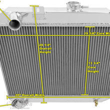 Champion Cooling, 3 Row All Aluminum Radiator for Willy's MB, GPW, CJ/2A, CC5241