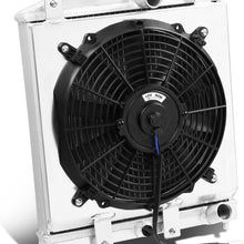 DNA Motoring RA+FS-HC92-42-2 2-Row Radiator with Fan Shroud