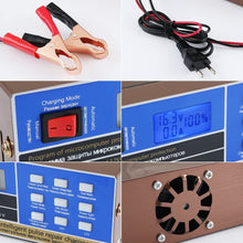 Full Automatic Car Battery Charger 12V/24V 10Amp Intelligent Pulse Repair Battery Charger Truck Motorcycle Charger