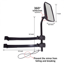 CARTMAN Universal Clip-on Trailer Towing Mirror, 1PK