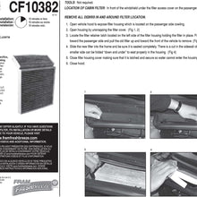 FRAM Fresh Breeze Cabin Air Filter Replacement for Car Passenger Compartment w/ Arm and Hammer Baking Soda, Easy Install, CF11182 for Select Acura and Honda Vehicles