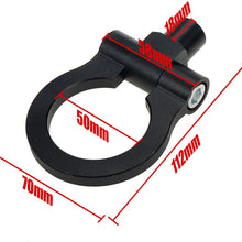 Modengzhe Track Racing Tow Hook, Rear Front Bumper Mounting Aluminum Alloy Trailer Towing Ring, Dual Threaded End Compatible with European Models & BMW E Series
