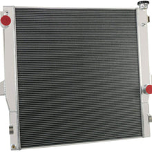ALLOYWORKS 3 Row All Aluminum Radiator For 2003-2010 Dodge Ram 2500 3500 4000 4500 5500 Pickup 5.9L 6.7L Cummins Engines