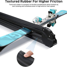 MaxKare Ski & Snowboard Car Racks Universal for 6 Pairs Skis/4 Snowboards Aviation Aluminum Resistant to -60°C Upgraded Ski Rack 33inch Fit Wing/Oblate/Square Crossbars Black