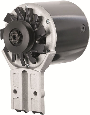 Powermaster 82013 Black Alternator (PowerGEN Flat Head Front Mating '39-'48 90A 12V