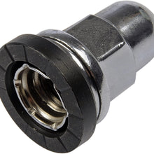 Dorman 611-228 Wheel Nut M12-1.75 Flanged Flat Face - 19mm Hex, 38.82mm Length for Select Ford Models - Chrome, 10 Pack
