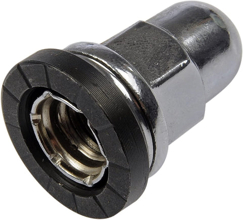 Dorman 611-228 Wheel Nut M12-1.75 Flanged Flat Face - 19mm Hex, 38.82mm Length for Select Ford Models - Chrome, 10 Pack