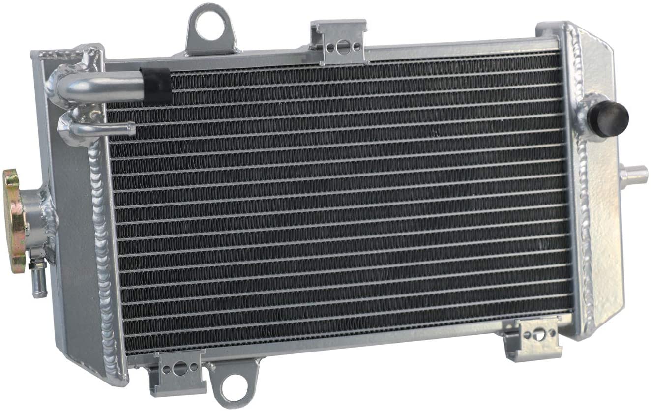 ALLOYWORKS 2 Row Aluminum Radiator For 2006-2014 Yamaha Raptor 700 YFM700 2007 2008 2009 2010