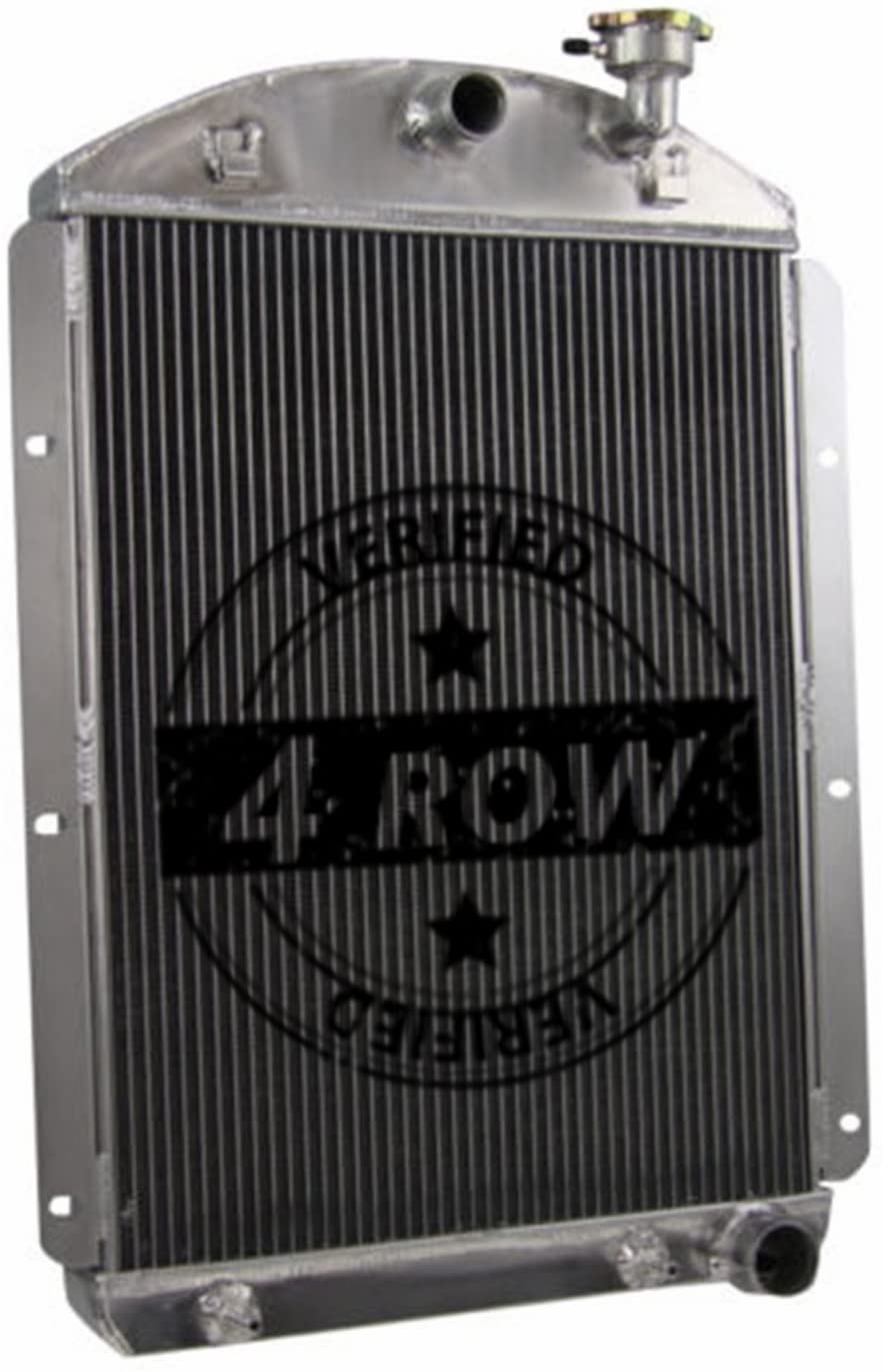 4 ROW CORE ALUMINUM RADIATOR w/ Chevy V8 Conversion FOR CHEVY TRUCK 1942-46 / GMC TRUCK 1945 1946 / AK 1941