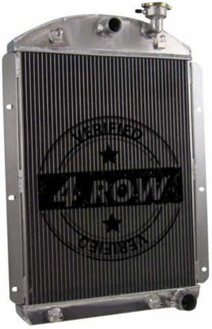 4 ROW CORE ALUMINUM RADIATOR w/ Chevy V8 Conversion FOR CHEVY TRUCK 1942-46 / GMC TRUCK 1945 1946 / AK 1941