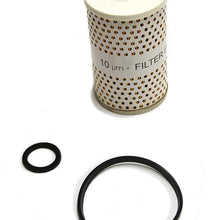 GROZ 1-inch NPT Fuel Filter with 10 Micron "Removes Water" Filter | For Fuel Tanks & Fuel Pumps | Translucent Isoplast see through Bowl (44317)