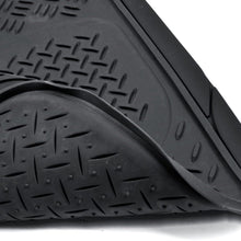 BDK MaxDuty Rubber Floor Mat for Car, SUV,Van & Truck - Super Heavy Duty Rubber , Trim to Fit & 3 Piece (Tan)