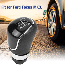 Gear Shifter Knob, Convenient And Practical Car 6 Speed Shift Knob Gear Stick Shift For Ford Focus Mk3 Black