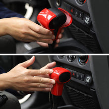 RT-TCZ Gear Shift Knob Handle Cover ABS Full Trim Frame Bezel Interior Accessories for Jeep Wrangler 2007-2010 JK JKU Sport X Sahara Rubicon Red