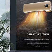 OCYE Wall-Mounted Heater, Household Wall-Mounted Dual-Purpose Heater, Rapid Heating, 12-Hour Timer, for Home Office, Indoor, Gold