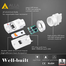 Alla Lighting 3800lm T25 3156 3157 White LED Bulbs Xtreme Super Bright 3056 3057 3457 3157 LED Bulb ETI 56-SMD 6000K Xenon LED 3157 Bulb for Turn Signal Back-Up Reverse DRL Brake Stop Tail Light (2pc)