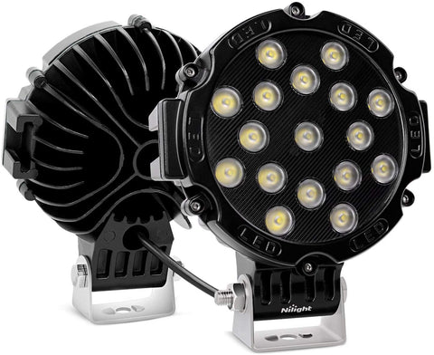 Nilight Led Light Bar 2PCS 7