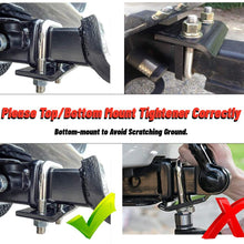 CZC AUTO Hitch Tightener 304 Stainless Steel Heavy Duty Anti-Rattle Stabilizer for1.25 2 Inch Hitch, Rust-Free Lock Down Hitch Stabilizer for Hitch Tray Cargo Carrier Bike Rack Trailer Ball Mount